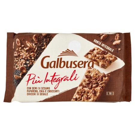Produse alimentare italiene - BISCUITI GALBUSERA PIU INTEGRALI MULTIGRAIN 380G
