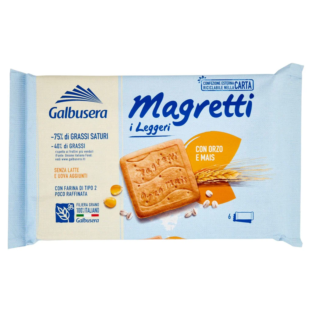 Produse alimentare italiene - BISCUITI GALBUSERA PIU LEGGERI 350G
