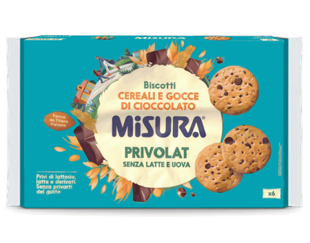 Biscuiti italieni - BISCUITI MISURA CEREALI E GOCCE DI CIOCCOLATO 280G