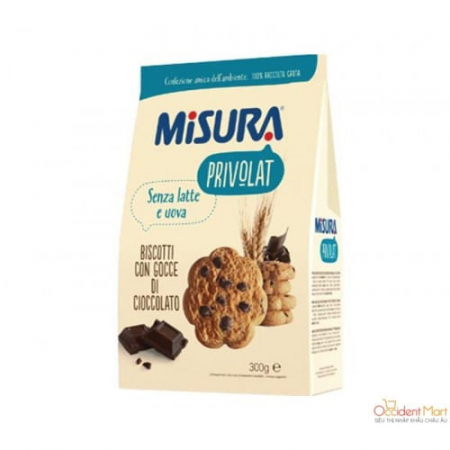 Biscuiti italieni - BISCUITI MISURA PRIVOLAT GOCCE DI CIOCCOLATO 290G
