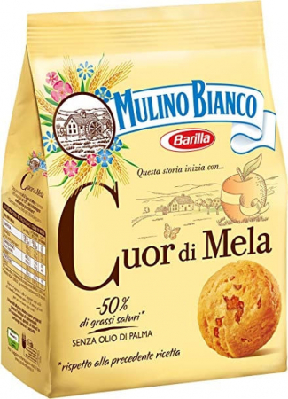 Biscuiti italieni - BISCUITI MULINO BIANCO CUOR DI MELA 300G
