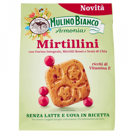 Produse alimentare italiene - BISCUITI MULINO BIANCO MIRTILLINI 270G