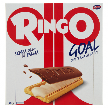 Dulciuri italiene - BISCUITI PAVESI RINGO GOAL LAPTE 162G