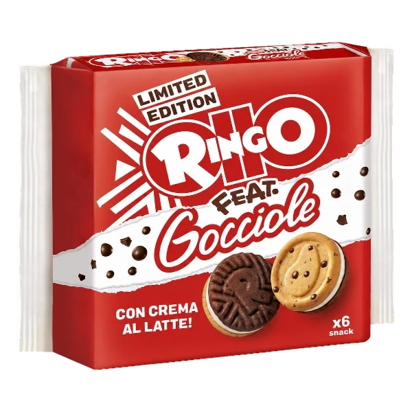 Produse alimentare italiene - BISCUITI PAVESI RINGO GOCCIOLE 165G