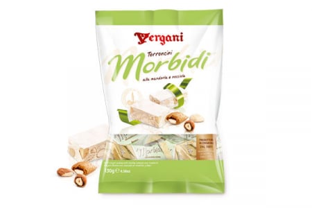 Produse alimentare italiene - BOMBOANE VERGANI TORRONCINI MORBIDI 130G