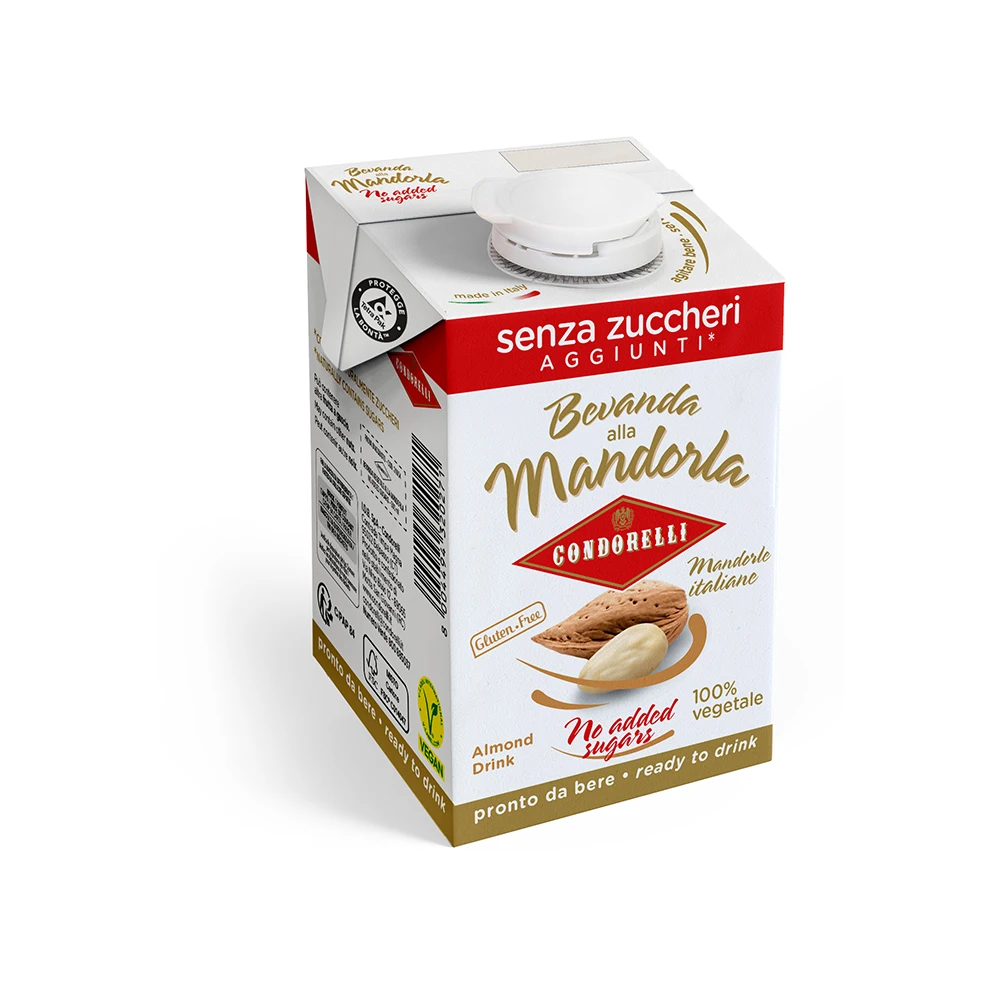 Produse alimentare italiene - BRIK LATTE DI MANDORLA CONDORELLI SENZA ZUCCHERI 500ML
