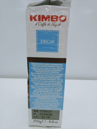 CAFEA KIMBO MACINATO DECAFFEINATO 250G [2]