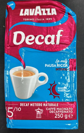 Cafea italiana - CAFEA LAVAZZA DEK INTENSO 250G