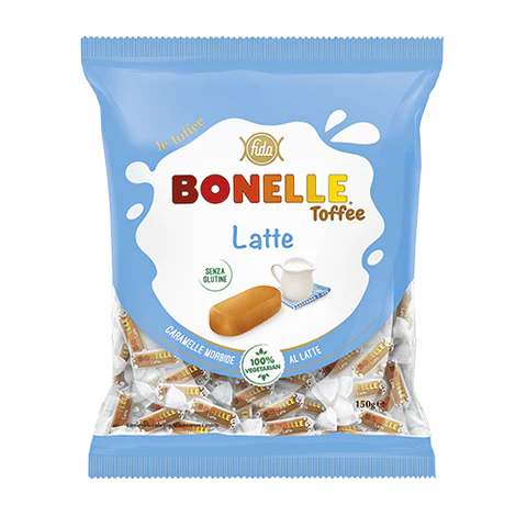 Bomboane italiene - CARAMELE BONELLE LATTE 150G