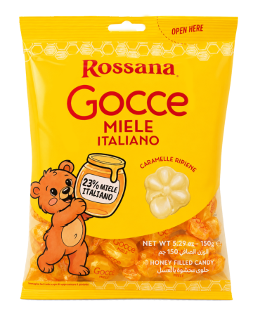 Produse alimentare italiene - CARAMELE ROSSANA MIELE 150G