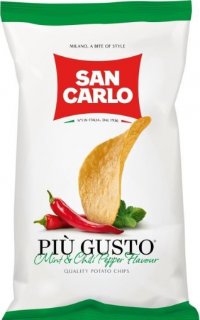 Snacksuri italiene - CHIPS SAN CARLO PIU GUSTO DIVERSE GUSTURI 150G