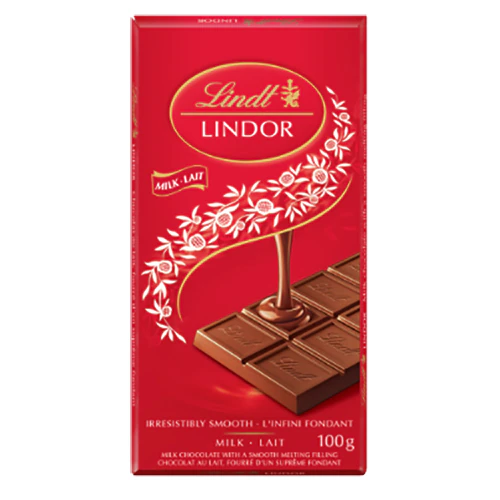 Produse alimentare italiene - CIOCOLATA LINDT LINDOR CU LAPTE 100G
