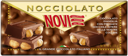 Produse alimentare italiene - CIOCOLATA NOVI NOCCIOLATO 130G