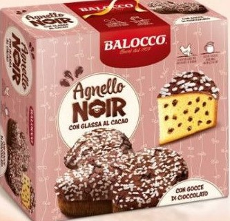 Panettone cozonac italian, Pandoro si Balocco - COLOMBA BALOCCO AGNELLO NOIR 750G