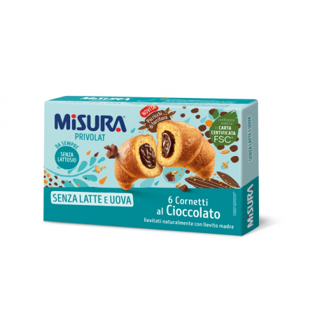 Produse alimentare italiene - CORNURI MISURA PRIVOLAT CU CIOCOLATA 298G