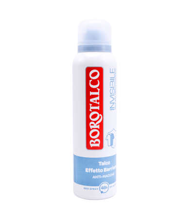 Deodorant, antiperspirant - DEODORANT BOROTALCO INVISIBLE FRESH AZZURO 150ML