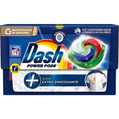 Detergent rufe - DETERGENT DASH 3IN1 PODS SMACCHIANTE 19 CAPS 478.8G