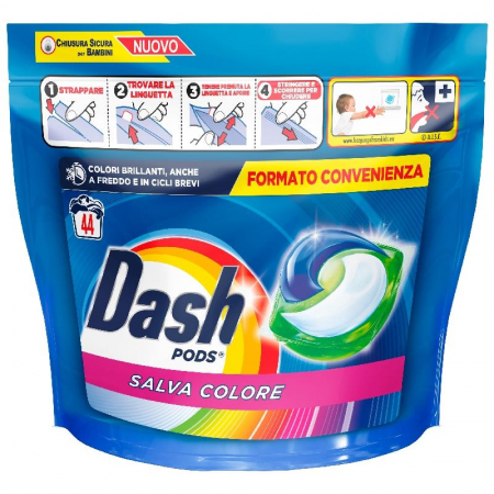 Spalare si intretinere rufe - DETERGENT DASH ECODOSE SALVA COLORE 44 CAPSULE