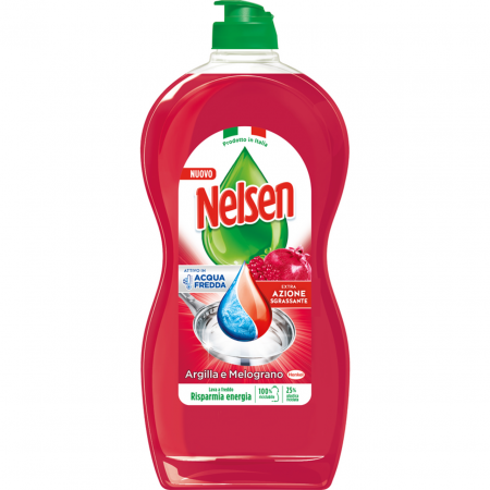 Produse de curatenie - DETERGENT DE VASE NELSEN ARGILLA E MELOGRANO 850ML