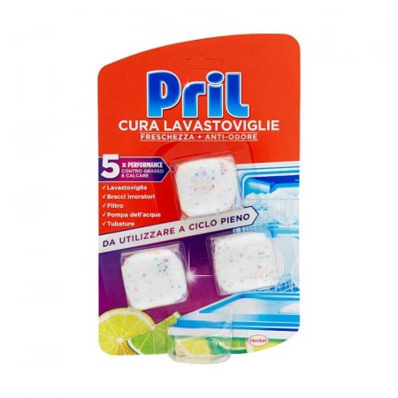Produse de curatenie - DETERGENT VASE TABS PRIL ANTICALCAR SI ANTI-MIROS 3 BUCATI