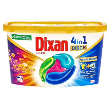 Detergent rufe - DETERGENT DIXAN DISCS COLOR 15 CAPSULE