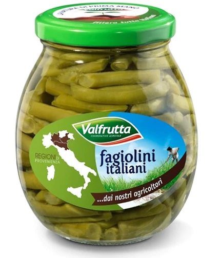 Conserve italiene - FAGIOLINI TAGLIATI VALFRUTTA 370G