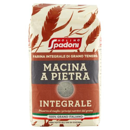 Produse alimentare italiene - FAINA MOLINO SPADONI MACINA A PIETRA INTEGRALE 1KG