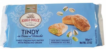 Prajituri, napolitane, cornuri italiene - FOIETAJ ASOLO DOLCE TINDY PISTACCHIO 110G
