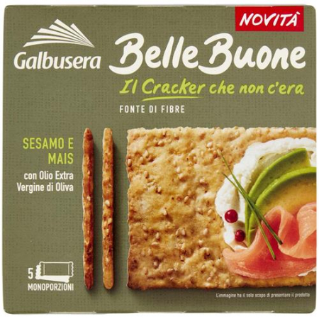 Produse alimentare italiene - GALBUSERA BELLE BUONE CRACKER SEAMO E MAIS 200G