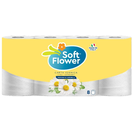 DIVERSE - HARTIE IGIENICA SOFT FLOWER LOVE 3V CHAMOMILE