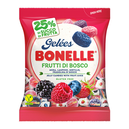 Produse alimentare italiene - JELEURI BONELLE FRUTTI DI BOSCO 175G