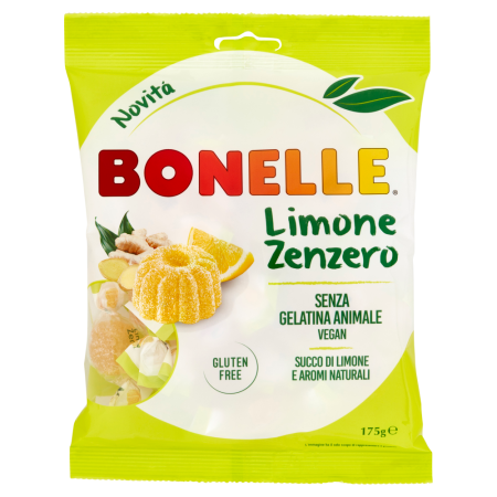 Produse alimentare italiene - JELEURI BONELLE LIMONE E ZENZERO 175G
