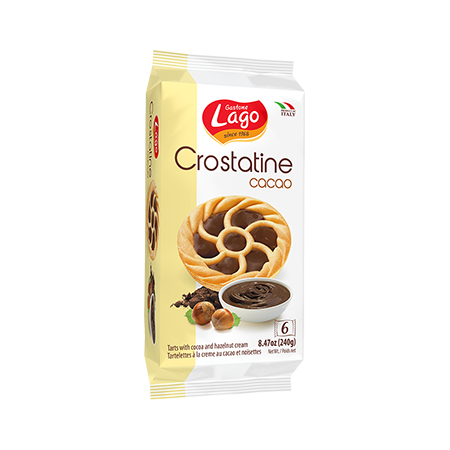 Prajituri, napolitane, cornuri italiene - LAGO CROSTATINA CACAO 240G