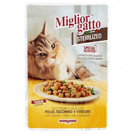 Hrana pentru animale - MANCARE DE PISICI MIGLIORGATTO POLLO TACCHINO E VERDURE 85G