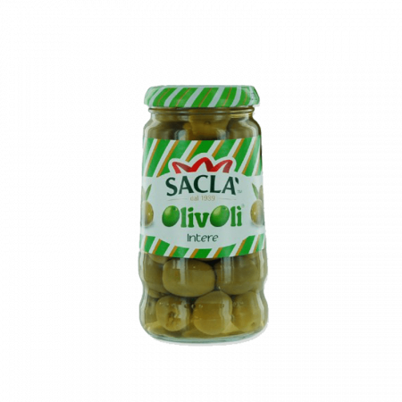 Conserve de legume - MASLINE VERZI INTREGI IN SARAMURA SACLA 300G