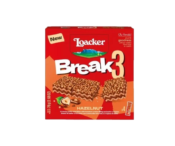 Produse alimentare italiene - NAPOLITANA LOACKER BREAK3 ALUNE 76G