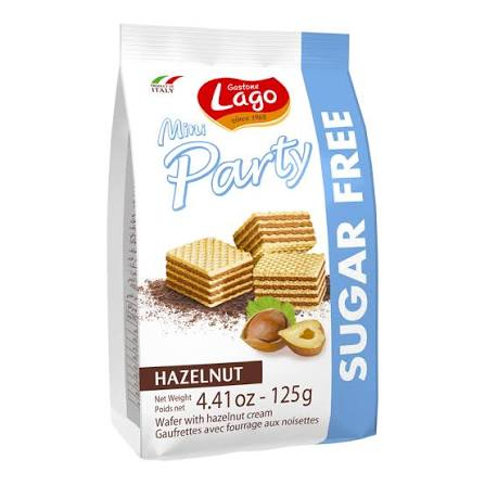 Produse alimentare italiene - NAPOLITANE FARA ZAHAR LAGO PARTY NOCCIOLA 125G