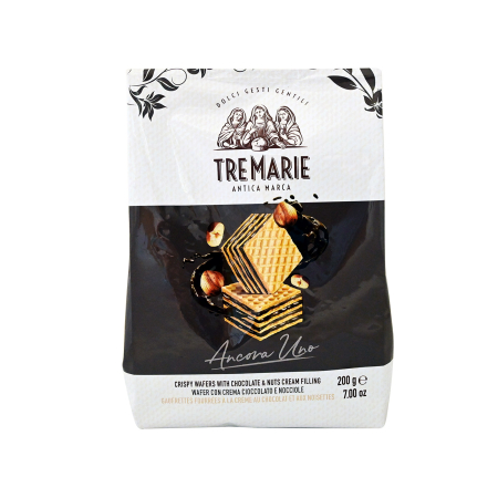 Prajituri, napolitane, cornuri italiene - NAPOLITANE TRE MARIE ANCORA UNO GIANDUIA NERO 200G