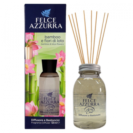 Produse de curatenie - ODORIZANT CAMERA CU BETISOARE FELCE AZZURRA BAMBOO E FIORI DI LOTO 120ML