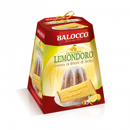 Panettone cozonac italian, Pandoro si Balocco - PANDORO BALOCCO LEMONDORO 800G
