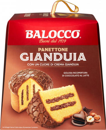 Produse alimentare italiene - PANETTONE BALOCCO GIANDUIA 800G