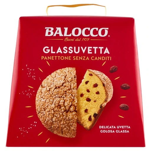 Panettone cozonac italian, Pandoro si Balocco - PANETTONE BALOCCO GLASSUVETTA 750G
