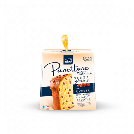 PANETTONE NUTRI FREE SENZ GLUTINE SENZA LATOSSE CON UVETTA 600GR [1]