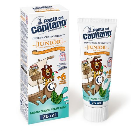IGIENA DENTARA - PASTA DE DINTI DEL CAPITANO JUNIOR 6+ MENTA 75ML