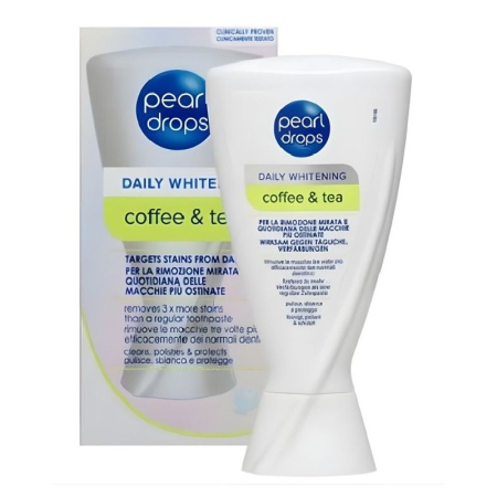 IGIENA DENTARA - PASTA DE DINTI PEARL DROPS COFFEE & TEA 50ML