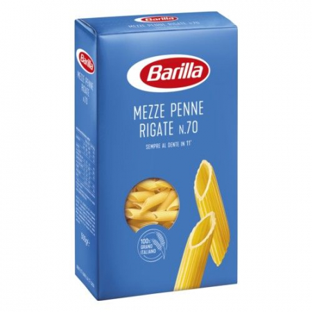 Paste italiene - PASTE BARILLA 70 MEZZE PENNE RIGATE 500G