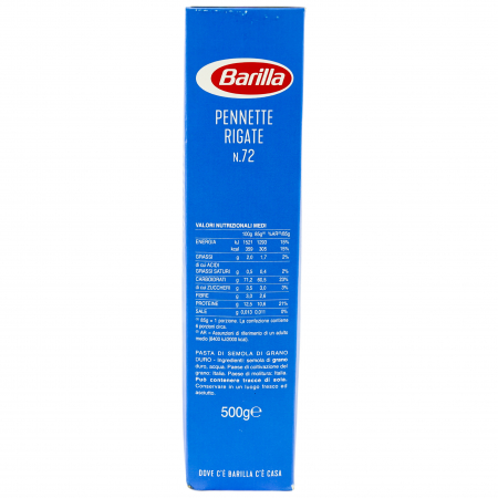 PASTE BARILLA 72 PENNETTE RIGATE 500G [1]
