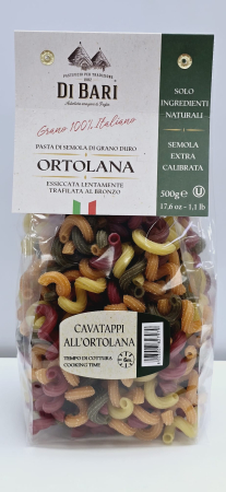 Paste italiene - PASTE DI BARI CAVATAPPI ALL'ORTOLANA 500G