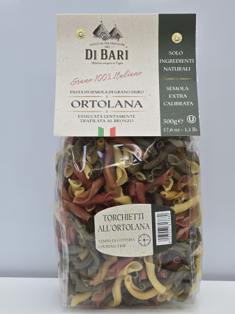 Produse alimentare italiene - PASTE DI BARI TORCHIETTI ALL'ORTOLANA 500G