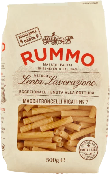 Produse alimentare italiene - PASTE RUMMO NR. 7 MACCHERONCELLI RIGATI 500G